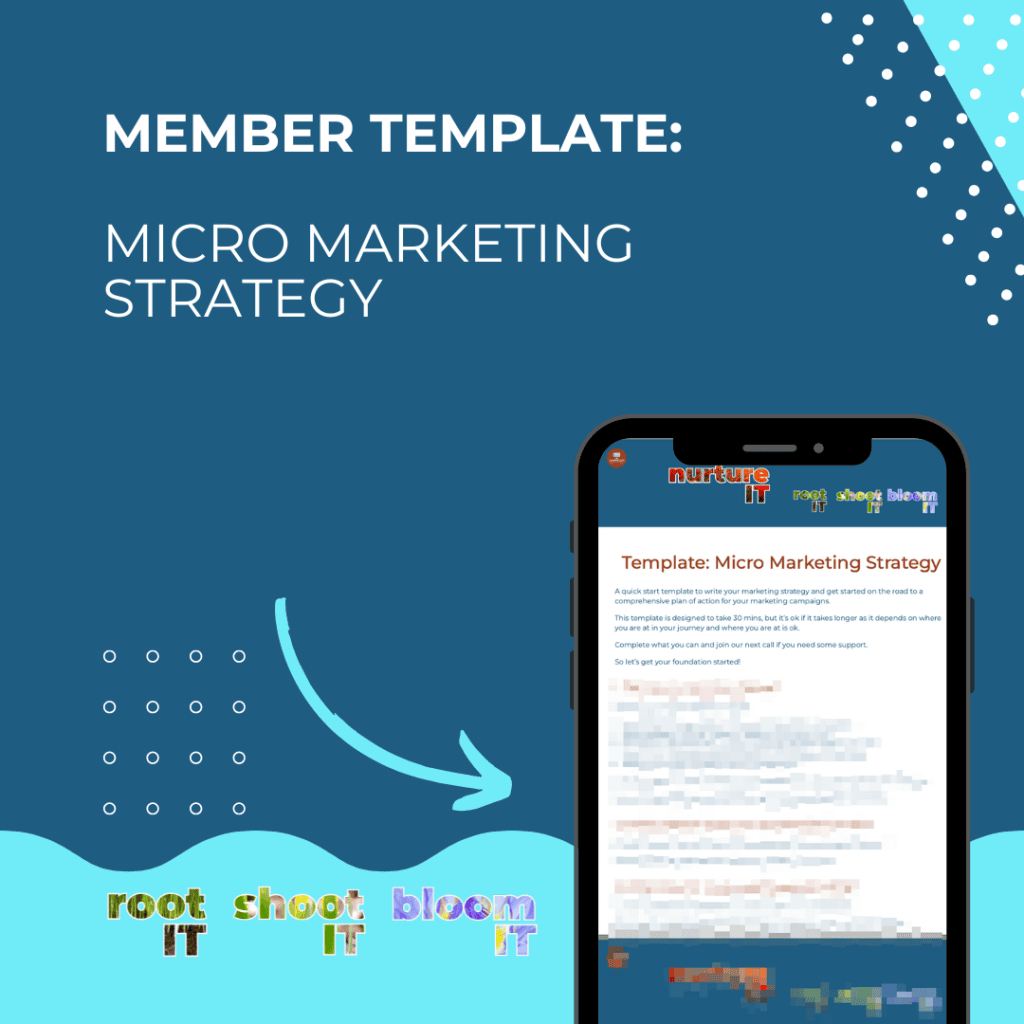 Member Template - Micro Marketing Strategy Template