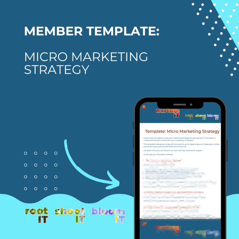 Member Template - Micro Marketing Strategy Template