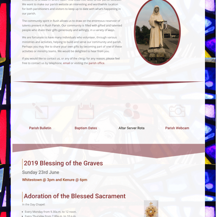 Rush Parish Web Design